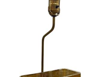 Art Moderne Brass Planter Lamp