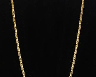 14k Gold Flat Chain Necklace