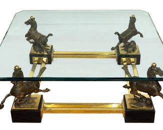 MAISON CHARLES Attr. "Flying Horse of Gansu" Coffee Table