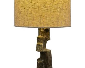 MAURIZIO TEMPESTINI (Italian, 1908-1960) for LAUREL LAMP CO. Brutalist Table Lamp