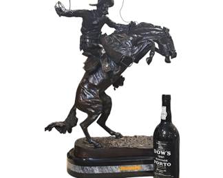 Substantial Bronze FREDERIC REMINGTON (American, 1861-1909) Bronco Buster Statue