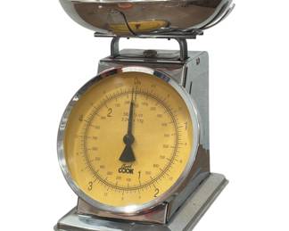 Chrome Mid Century "Good Cook" Scale