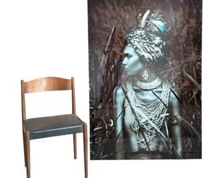 Wall Sized Warrior Woman Embellished Print