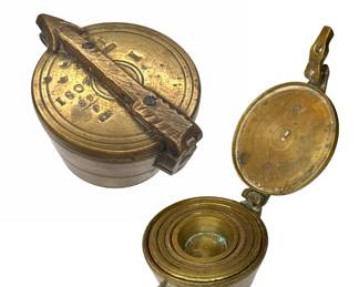 19th Century Brass Apothecary Nuremberg Nested Weight Set