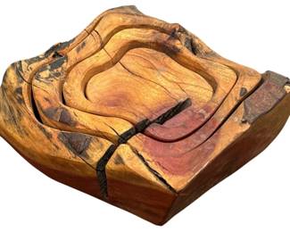 Large Folk Art Puzzle Box