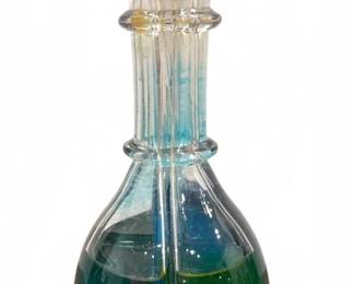 A Four Chamber French Liqueur Barware Decanter