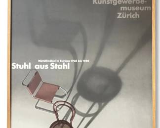 Original 1980 'Stuhl aus Stahl' Double Exhibition Poster