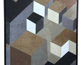 Modernist Geometric Canvas Print, TODD SIMMONS
