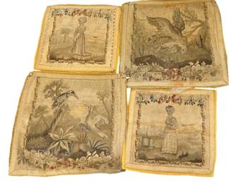 18th C. Tapestry Fragments for Pillows
