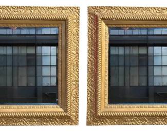 Two Framed Gold Gilt Mirrors