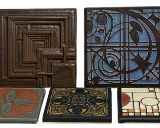 Collection FRANK LLOYD WRIGHT Decorative Handmade Tiles.