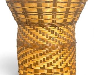 AGNES WELCH (Cherokee, b.1925) Walnut and Oak Basket