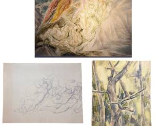 KATHLEEN JEAN MUNN (Canadian, 1887-1974) Attr., Three Works on Paper