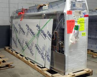 Econ-Air 10.5' Exhaust-Only Wall Canopy Hood With Front Perforated Supply Plenum And Fire Suppression System