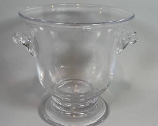 Simon Pearce Hand-Blown Crystal Footed Wine Cooler/Ice Bucket
