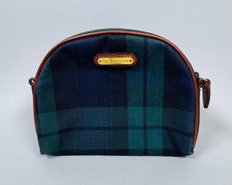 Vintage Polo Ralph Lauren Black Watch Tartan Cosmetic Or Toiletry Bag