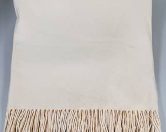 Cashmere Cream Throw Blanket