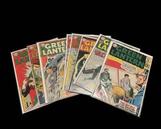 Collection of 7 Vintage Silver Age Green Lantern Comic Books