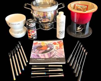 Gourmet Fondue Collection Le Creuset, AllClad WilliamsSonoma Pots