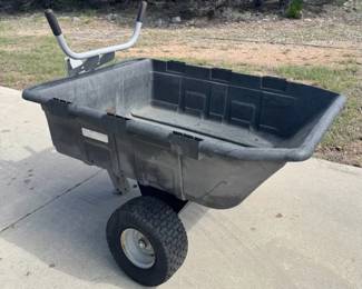 Lifetime 2In1 TowBehind Dump Cart Wheelbarrow Combo 650 Lb Capacity