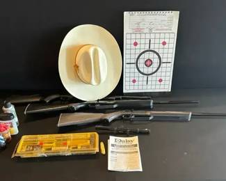 Vintage Target Lot Daisy Pneumatic MultiPump Air Models, 4 x 15 Scope Accessories