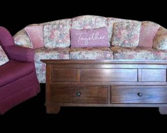 Cottagecore Living Room Starter Set Broyhill Sofa, Ashley LiftTop Coffee Table More