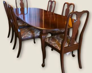 Ethan Allen Georgian Court Solid Cherry Dining Table...Iconic Set