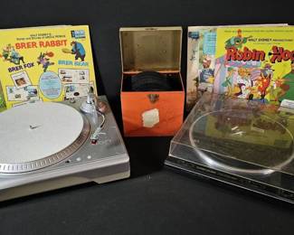 Audiophile DualTurntable Bundle Vintage Pioneer PL570 DirectDrive Ion USB Turntable