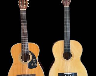 Vintage Classical Acoustic Guitars 1970s Checkmate G135 Stafford MIJ Project Piece