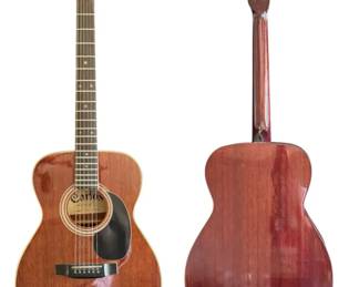 Vintage 1980s Carlos Model No. 209 Acoustic Guitar Made in Korea AllMahogany