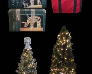 Christmas Ready Lighted Christmas Trees Outdoor Lighted Deer