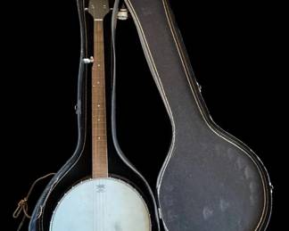 1960s Harmony ResoTone 5String Banjo w Original Case Classic OpenBack