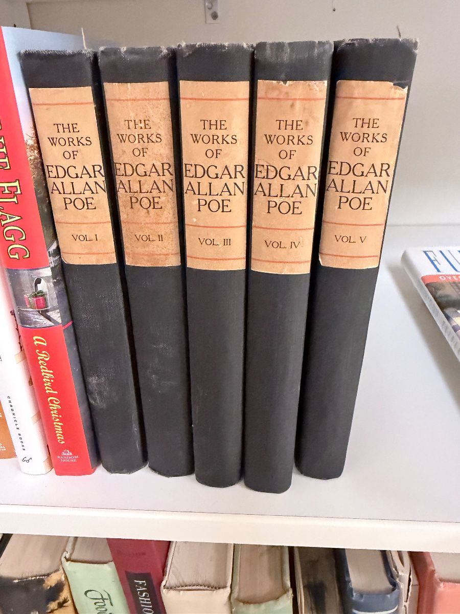 5 vol. set, Works of Edgar Allen Poe