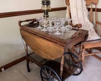 vintage tea cart