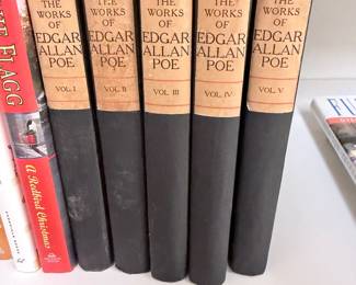 5 vol. set, Works of Edgar Allen Poe 