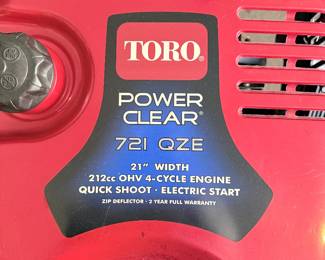 Toro Snow Blower 21”