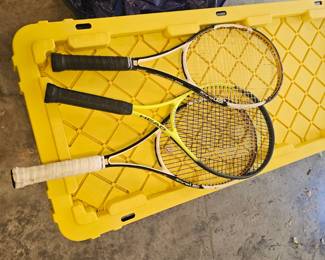 3 tennis rackets 15.00