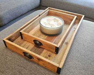 2 serving trays 40.00
