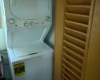 GE stackable washer dryer