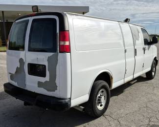 2008 Chevrolet Express G3500 Van, VIN# 1GCHG39K581200544, Miles Showing On Odometer 142854, Kansas Title 