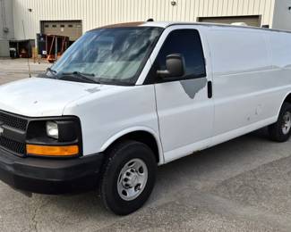 2008 Chevrolet Express G3500 Van, VIN# 1GCHG39K581200544, Miles Showing On Odometer 142854, Kansas Title 