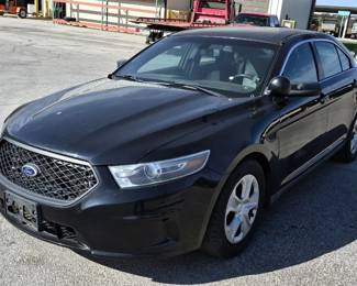 2016 Ford Taurus Interceptor Sedan, VIN# 1FAHP2MTXGG111841, Miles Showing On Odometer 87298, Kansas Title 