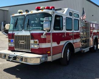2003 E-ONE Fire Truck, VIN# 4EN3AAA8131005954, Miles Showing On Odometer 141914, Kansas Title