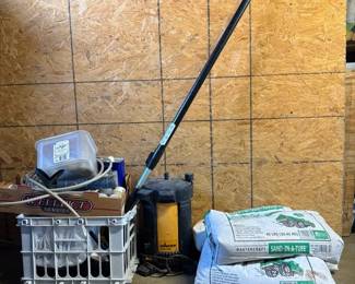 Plywood Pieces, Painting Supplies, 4 Bags of Sand, Other Materials
