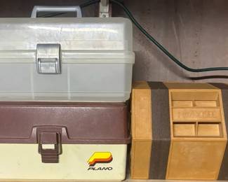 Vintage Rolykit Roll Up Storage Box, 2 Tackle Boxes