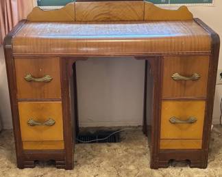 Vintage Waterfall Vanity or Dressing Table