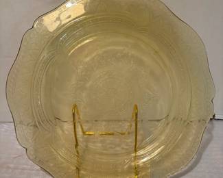 Federal Amber Glass Plate