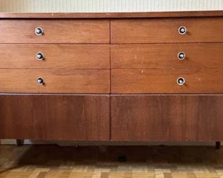 MCM Bassett 6 Drawer Low Boy Dresser