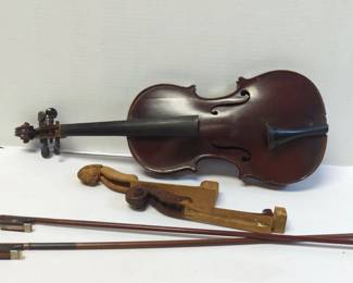 05 Vintage Salzard Violin and Hand Carved Tailpiece