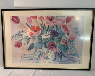 06 Raoul Dufy Lithograph Anemones and Tulips